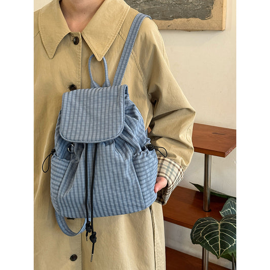 Korean-style Lightweight Nylon Streetwear Backpack